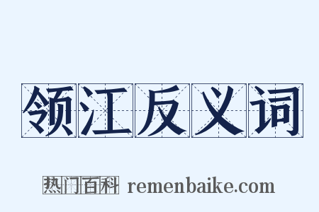 领江反义词是什么意思的图片